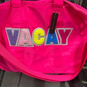 No Boundaries Vacay Travel Bag ; Hot pink